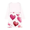 thumbnail image 4 of FamilyThread Girls Dress Fashion Long Sleeve Heart Print Toddler Little Big Girl Unicorn Mermaid Casual A Line Dresses For 4-14Y, 4 of 4
