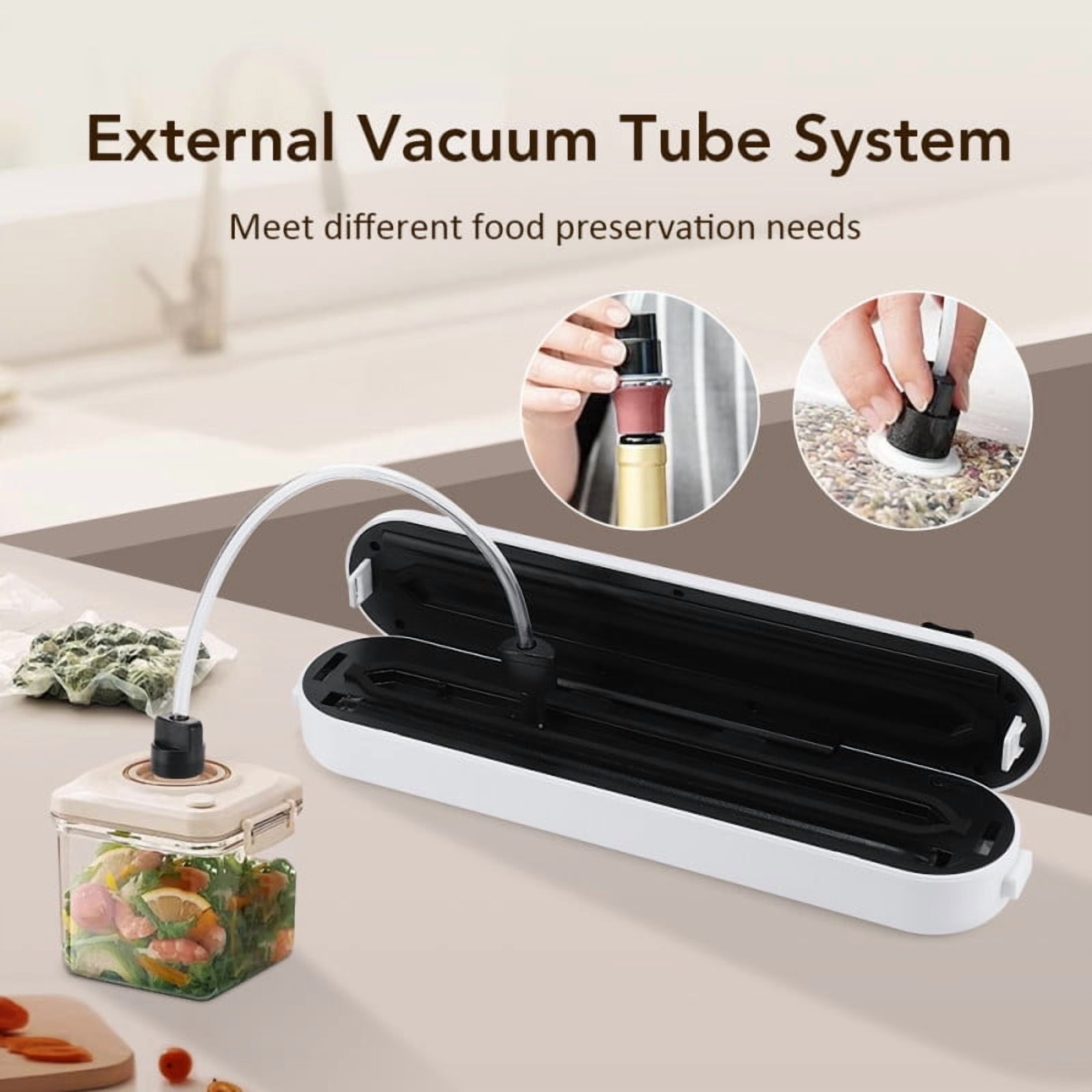 Food Vacuum Sealer Machine, Dry/Wet Modes,Vacuum Seal Bags for Food, Automatic Food Sealer, 10-in-1 Functions & Powerful Sealing System with Double Heat Seal