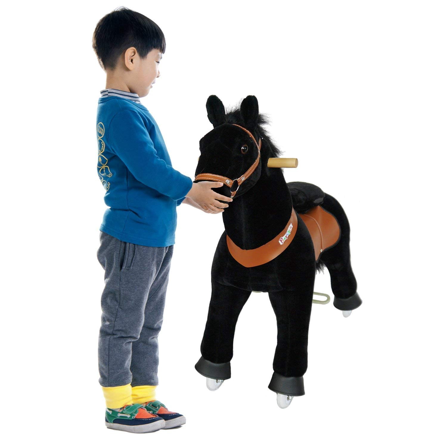PonyCycle N3183 Ride On Horse Mechanical Horse Black Small for Age 3-5 …