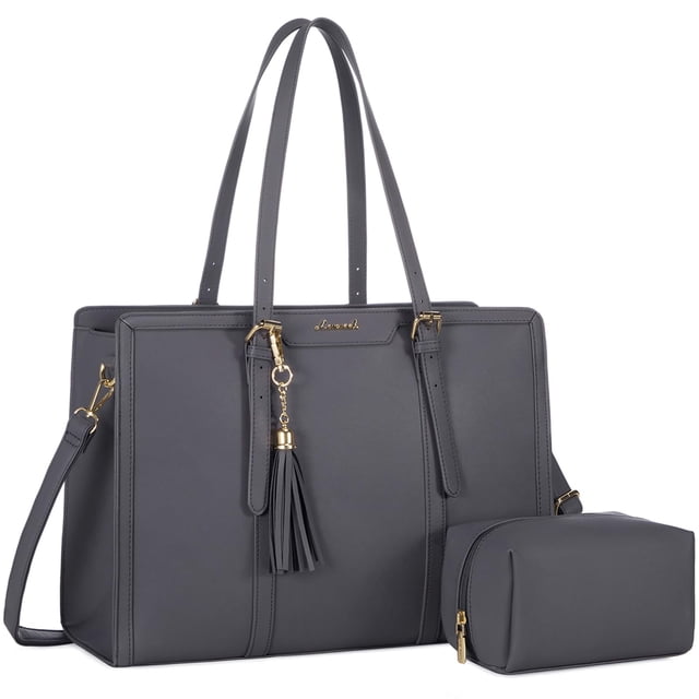 Bolsa para portátil LOVEVOOK de piel ligera de 15.6 pulgadas para mujer