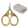 thumbnail image 2 of Sewing Mini Scissors, Multipurpose Stainless Steel  Stitch Scissors Vintage DIY Engraved Handle Ergonomic  For Home, 2 of 8