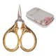 thumbnail image 2 of Tijeras de bordado ANGGREK tijeras de Bolsillo Acero Inoxidable Oro Vintage, 2 of 7