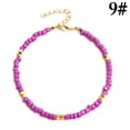 thumbnail image 4 of Coofit Bracelet de Cheville Femme Ajustable Mode Fait Main Bracelet de Cheville de Plage Perlé, 4 of 6