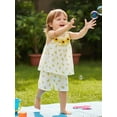 thumbnail image 5 of AceBaby Kids Toddler Girls Shorts Set, 6M-4T Floral Camisole with Shorts Summer 2Pcs Outfit for Casual Daily, 5 of 9