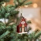 thumbnail image 4 of Special Christmas Tree Pendant, Ball Christmas Tree Decorations, Foldable LED String Lights, Festive Home Office Bedroom Decor, Metal Frame, Wooden Base, for Dorm, 4 of 9