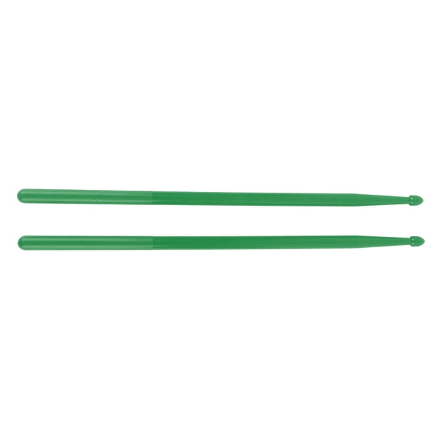 2PCS Nylon Drumsticks Exercise Drum Stick Replacement Portable Drum Rods for Percussion Instrument Green