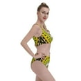 thumbnail image 4 of Kdxio Yellow Mandala for Womens High Waisted Bikini Top Sports Style Two Piece Bathing Suits, 4 of 7