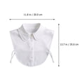thumbnail image 3 of EeaseMX 1 pieza de blusa de gasa con cuello falso desmontable para mujer, 3 of 7