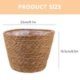 thumbnail image 3 of Pungan Woven HANABASS Seagrass Planter Basket Set of 2 for Indoor and Outdoor Plants, 23cm (9.06" x 9.06" x 6.5"), 3 of 10