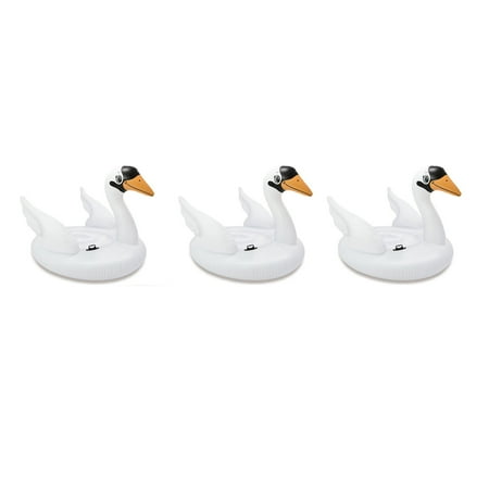 Intex Giant White Mega Swan Inflatable Swimming Pool Toy Float Ride On (3 Pack) - Walmart.com