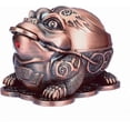 thumbnail image 1 of Toad Frog Animal Metal Ashtray for Cigarettes with Lid Decorative Windproof Smoking Ashtray (Red Copper) for Indoor and Outdoor Smokers Nice Gift for, 1 of 4