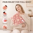 thumbnail image 6 of Daisy Heating Pad for Back Period Cramps Neck Shoulder Pain Relief Portable Electric Heat Pads Pink Stuff Gifts Ideas, Funny Useful Self Care Christmas Birthday Gift for Women Mom Her Wife Girlfriend, 6 of 8