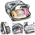 thumbnail image 7 of DAKIMOE Unisex PVC Transparent Waterproof Backpack, Black, 7 of 7