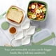thumbnail image 5 of Goodful Fiambrera apilable estilo Bento para almacenamiento de alimentos con compartimentos extraíbles para sándwiches, aperitivos y aderezos, a prueba de fugas y fabricado sin BPA, 56 onzas, salvia, 5 of 8