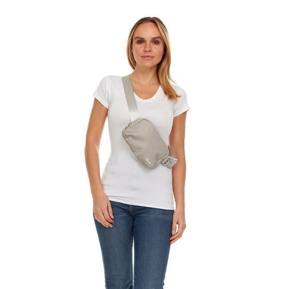 My Clarissa Clarissa Crossbody Fanny Pack Grey