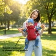thumbnail image 2 of Baby Carrier Newborn to Toddler - Newborn Carrier, 3 Ergonomic Positions (Front in/Front Out/Back), “M”-Position Baby Carriers with Adjustable Seat (7-35 lbs), 2 of 5