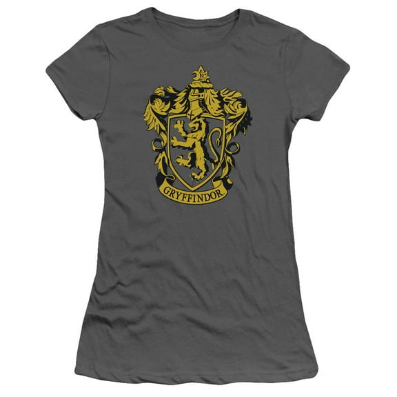 Harry Potter - Gryffindor Crest - Juniors Teen Girls Cap Sleeve Shirt - Medium