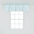 thumbnail image 2 of Ambesonne Ocean Window Valance, Jumping Dolphin, 54" X 18", White Blue Grey, 2 of 3