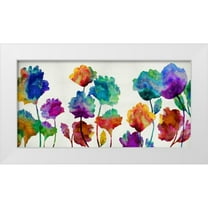 Austin, Vanessa 18x11 White Modern Wood Framed Museum Art Print Titled - Playful Blossom