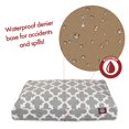 thumbnail image 5 of Majestic Pet | Trellis Shredded Memory Foam Rectangle Pet Bed For Dogs, Removable Cover, Gray, Small, 5 of 6