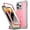 Light Pink, variant on Poetic Revolution Case for iPhone 14 Pro Max, Heavy Duty Full Body Cover with Kickstand, Light Pink
