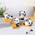 thumbnail image 4 of Panda Cake Decor-Cartoon Resin Panda Statue,Animal Figurines Collection Ornament Model Toys Sculpture for Car Table Bookcase Cake Toppers Dining Room Decoration, Bath, 4 of 11
