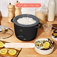 thumbnail image 2 of Beautiful 6-Cup Cooked, 3-Cup Uncooked Digital Electric Rice and Grain Cooker with Glass Lid, Black Sesame by Drew Barrymore, 2 of 12