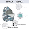 thumbnail image 4 of Dog with Flowers Backpack for School,Cute School Bag,Schoolbag with Adjustable Shoulder Straps & Padded Back,13.4"x11"x4.7", 4 of 6