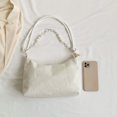 thumbnail image 3 of Bolsa de axila de moda para mujer de mano de pana Cremallera suave para regalo (Blanco) Likrtyny Para Estrenar, 3 of 9