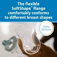 thumbnail image 6 of Dr. Brown's Softshape Silicone Shields, Flanges for Manual/Electric Breast Pumps, Size A (21mm), 2-Pack, 6 of 7