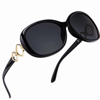 Oversized Vintage Sunglasses for Women 2 Pack UV400 Protection Trendy Sunnies FEISEDY 2 Pack Retro Oversized Sunglasses for Women Men  main image 3
