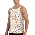thumbnail image 2 of Haiem Cartoon Birds & Flowers Men Workout Tank Top Gym Bodybuilding Sleeveless Muscle T Shirts Athletic Tank Breathable Workout Shirt-Medium, 2 of 9