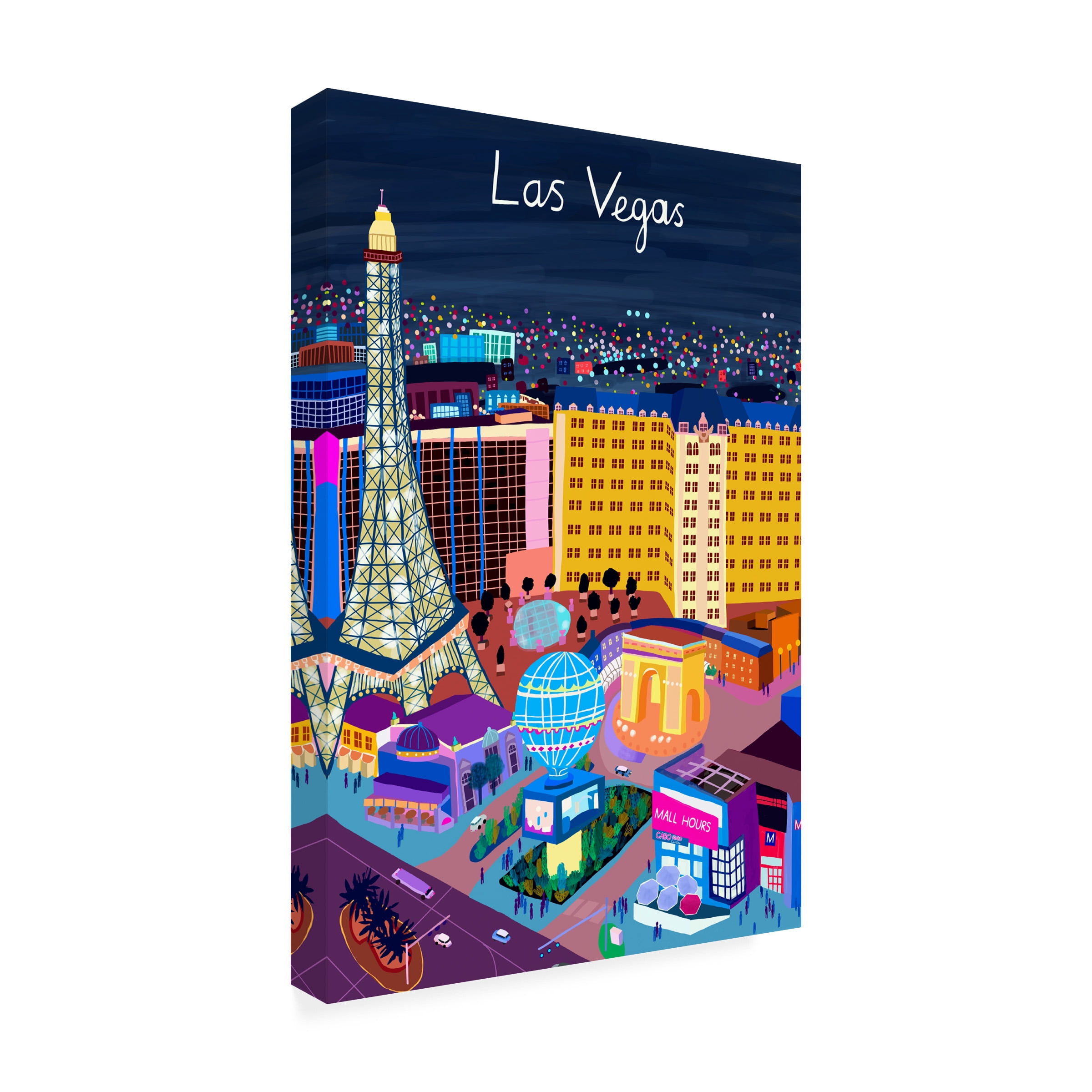 Carla Daly 'View from Above Las Vegas' Canvas Art