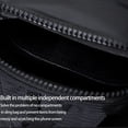 thumbnail image 3 of Petit sac bandoulière étanche pour homme et femme, idéal pour la course à pied, le cyclisme, les voyages, le shopping, noir, 3 of 4