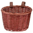 thumbnail image 2 of Yuangui Vintage Woven Rattan Front Handlebar Bike Basket for Kids (Brown), 2 of 10