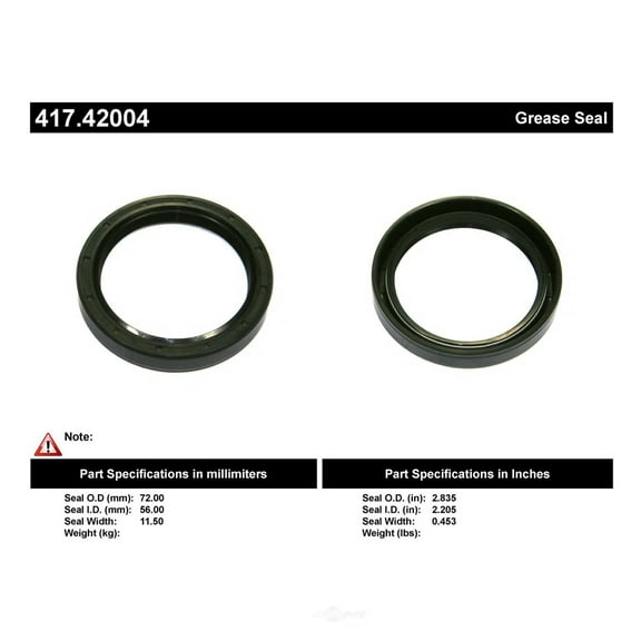 Centric 417.42004 Centric Premium Axle Shaft, Hub & Wheel Seals