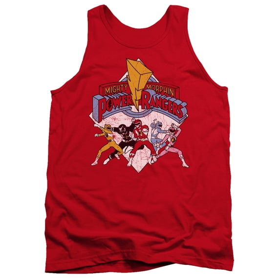 Power Rangers - Retro Rangers - Tank Top - Medium