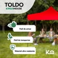 thumbnail image 2 of Toldo Plegable Carpa Impermeable 2x2 M Con Bolsa Transportadora rojo 1, 2 of 8