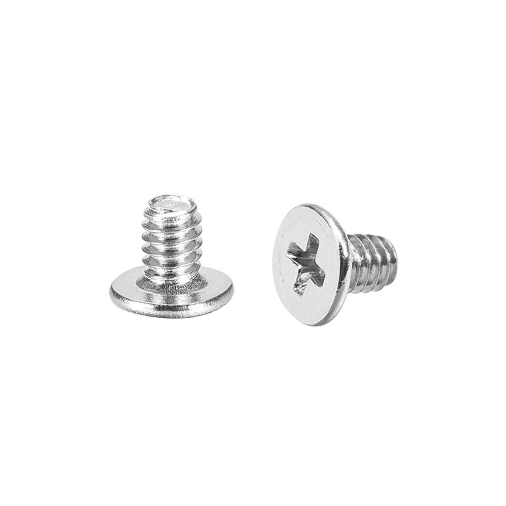 Uxcell M2x3mm Phillips Screw Fastener Silver Tone 3.8mm Dia Screw Head