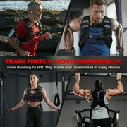 Mikolo Weighted Vest 12LBS, Dual quick Adjustable Chest Straps & Side Buckle Straps, Back Mesh Storage Pocket, Reflective Strips,Thick Shoulder Pads for Running, Cardio & Strength Workouts