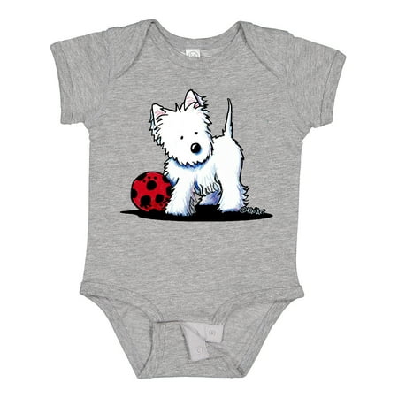 

Inktastic Westie with Ball Gift Baby Boy or Baby Girl Bodysuit
