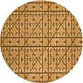 thumbnail image 1 of Ahgly Tapis d'Intérieur Lavable en Machine Carré Transitionnel Orange Bière, 3 Pieds Carré, 1 of 7