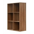 thumbnail image 4 of Style Selections 35.88-Inches H x 24.13-Inches W x 11.63-Inches D Rye Stackable Wood laminate 6 Cube organizer, 4 of 8