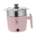 thumbnail image 3 of Mini olla eléctrica para cocinar fideos y de 1,6 l Rosa con vaporizador, 3 of 8
