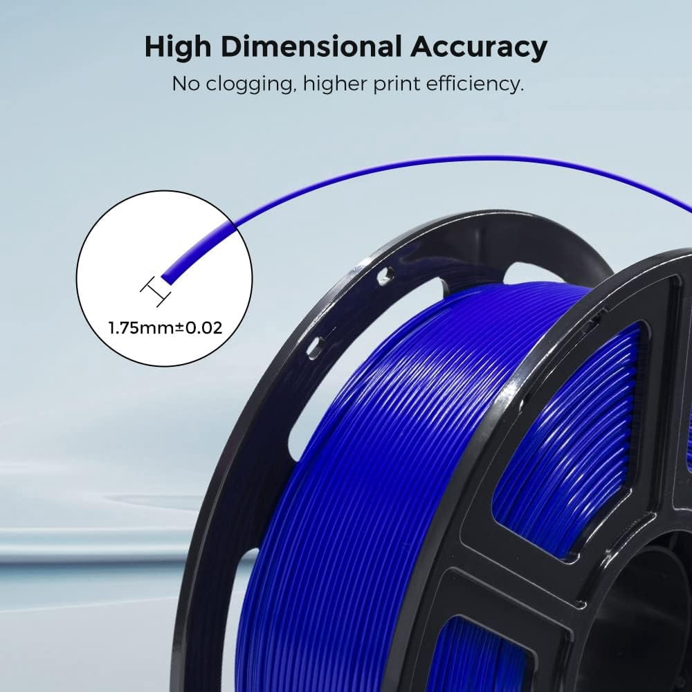 Flashforge PLA PRO Filament 1.75mm, 1KG/2.2lbs PLA Pro 3D Printer Filament, Blue