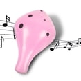 thumbnail image 1 of Ocarina Alto Profesional 6 Agujeros Hugo Instrumento Musical Rosado, 1 of 6