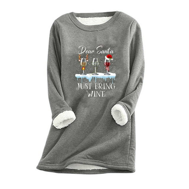 Jienlioq Women's Large Loose Raglan Top Thickened and Velvet Lamb Wool Warm Underlay