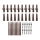 thumbnail image 3 of Kit de 40 pinzas para pesca de carpas, conos de cola giratorios y estuche de almacenamiento portátil. Marrón, 3 of 9