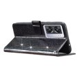 thumbnail image 3 of Compatible avec OnePlus Nord N300 Étui Portefeuille Pailleté avec Poche pour Carte et Couverture Rabattable, 3 of 5