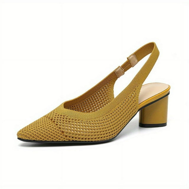 Knitted Back Strap Pointy Princess Sandals Shoes for Women Girls